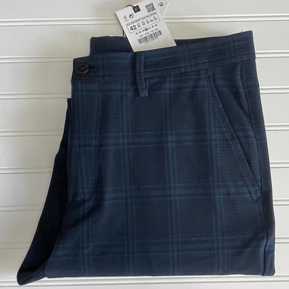 Zara The Melange Pant Plaid Mens Size 32 - Picture 6 of 11
